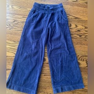 Zara Girls blue wide leg pants corduroy size 11/12